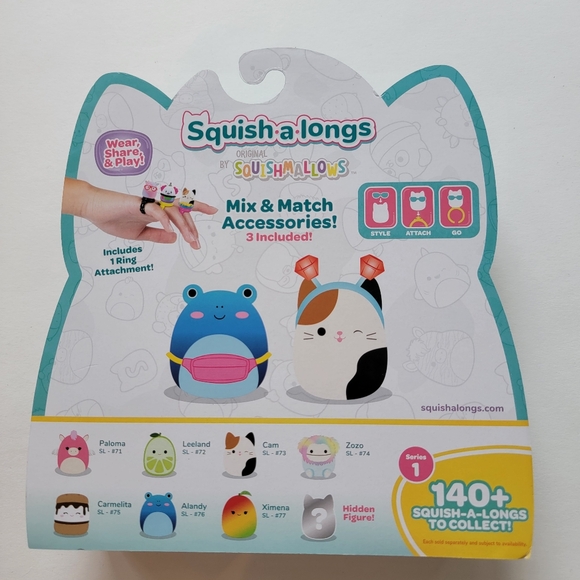 New! Squish-a-longs Squishmallows rings and mini characters - Picture 8 of 13